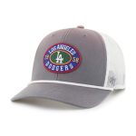 Los Angeles Dodgers Hats Shop – mens los angeles dodgers 47 graywhite tide sweep rope trucker adjustable hat Cap for True Fans