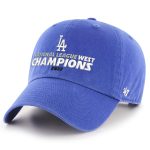 Los Angeles Dodgers Hats Shop – mens los angeles dodgers 47 royal 2022 nl west division champions clean up adjustable hat Cap for True Fans