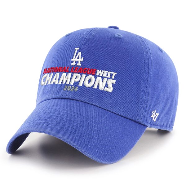 Los Angeles Dodgers Hats Shop – mens los angeles dodgers 47 royal 2024 nl west division champions clean up adjustable hat Cap for True Fans