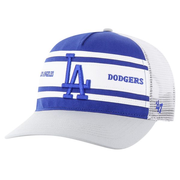 Los Angeles Dodgers Hats Shop – mens los angeles dodgers 47 royal gridiron super stripe relaxed trucker hitch adjustable hat Cap for True Fans