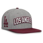 Los Angeles Dodgers Hats Shop – mens los angeles dodgers fanatics graymaroon elements felt chainstitch snapback hat Cap for True Fans