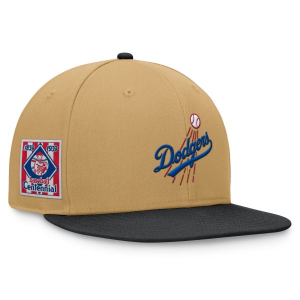 Los Angeles Dodgers Hats Shop – mens los angeles dodgers fanatics khakiblack heritage two-tone fitted hat Cap for True Fans