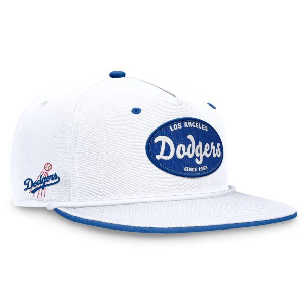 Los Angeles Dodgers Hats Shop – mens los angeles dodgers fanatics white cooperstown collection iron golfer snapback hat Cap for True Fans