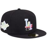 Los Angeles Dodgers Hats Shop – mens los angeles dodgers new era black multi-color pack 59fifty fitted hat Cap for True Fans