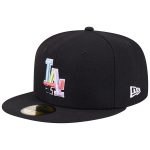 Los Angeles Dodgers Hats Shop – mens los angeles dodgers new era black multi-color pack 59fifty fitted hat Cap for True Fans