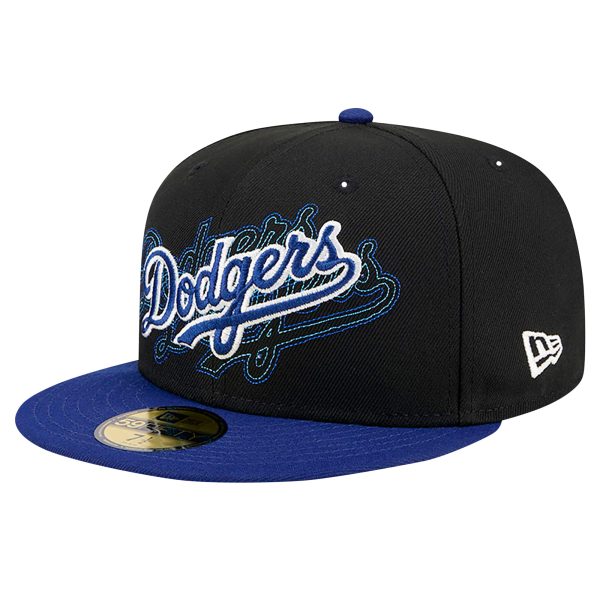 Los Angeles Dodgers Hats Shop – mens los angeles dodgers new era black shadow stitch 59fifty fitted hat Cap for True Fans