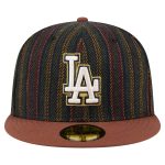 Los Angeles Dodgers Hats Shop – mens los angeles dodgers new era brown vintage herringbone 59fifty fitted hat Cap for True Fans