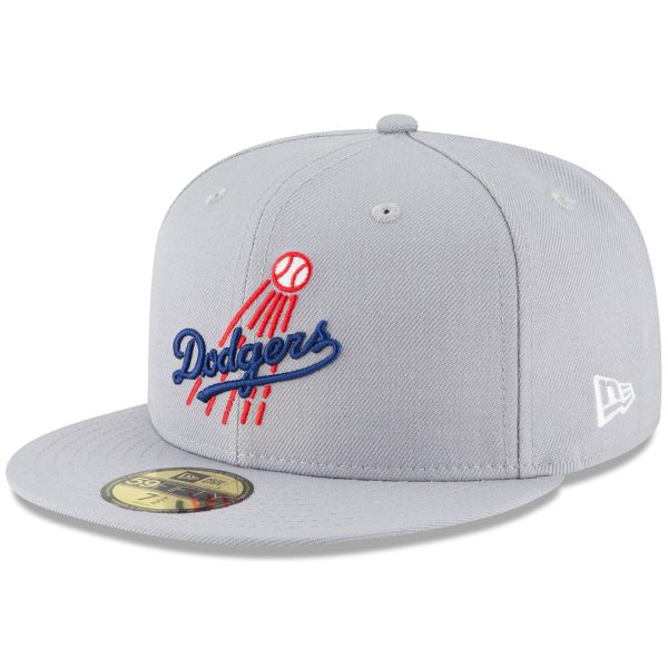 Los Angeles Dodgers Hats Shop – mens los angeles dodgers new era gray cooperstown collection wool 59fifty fitted hat Cap for True Fans