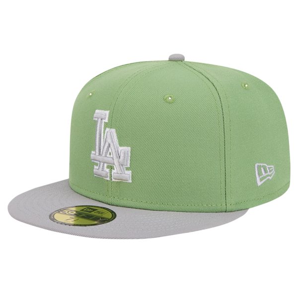Los Angeles Dodgers Hats Shop – mens los angeles dodgers new era greengray two-tone color pack 59fifty fitted hat Cap for True Fans