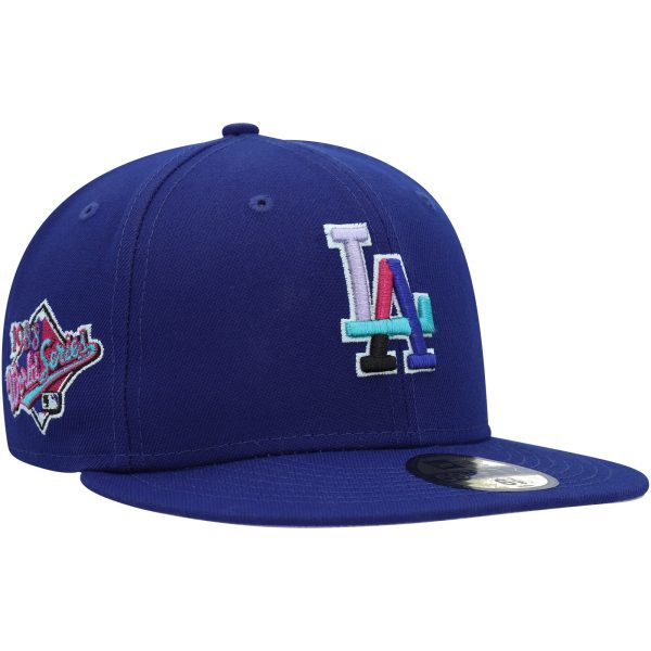 Los Angeles Dodgers Hats Shop – mens los angeles dodgers new era royal 1988 world series polar lights 59fifty fitted hat Cap for True Fans