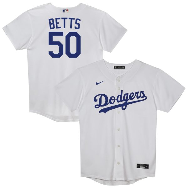 Los Angeles Dodgers Hats Shop – juvenile los angeles dodgers mookie betts white replica 2.0 player jersey Cap for True Fans